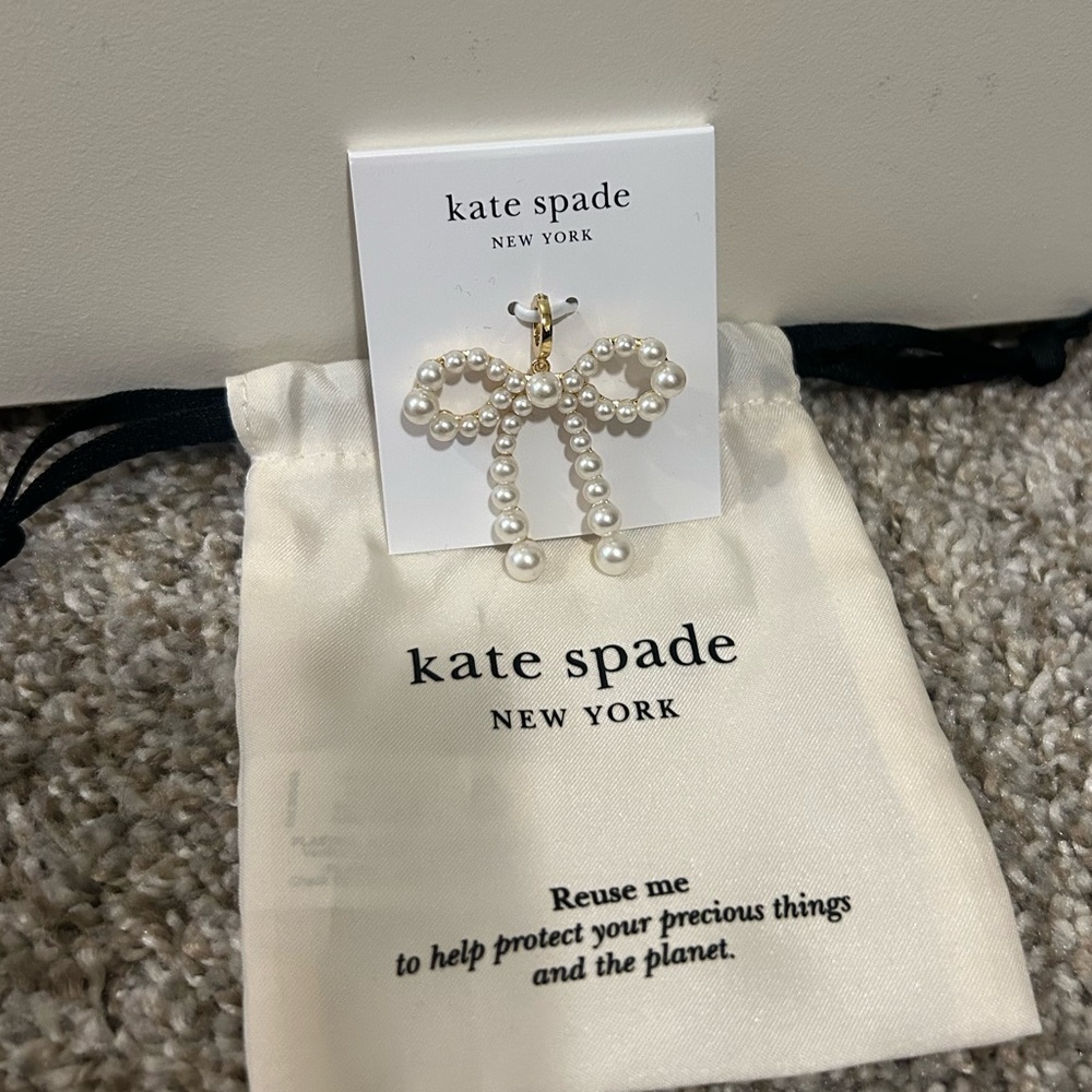 Kate Spade Pearl Bow Bag Charm